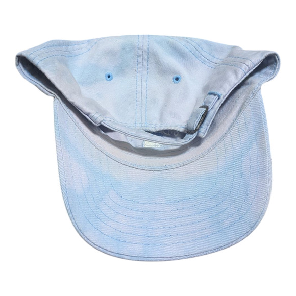 Masters American Needle Blue Bleached Strapback Gold Hat USA Made - Picture 2 of 5